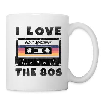 I Love The 80s 80s Music Cassette Mixtape - Mug - white - Right