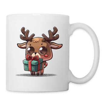 Cadeau de renne - Mug blanc - blanc - Droite