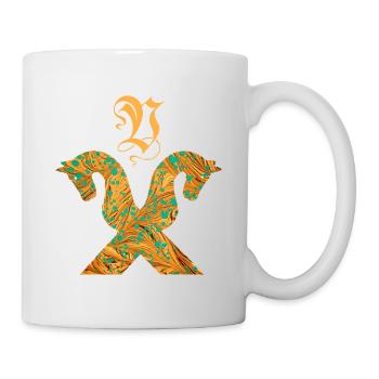 pferdegiebel e 95 v - Tasse - Weiß - Rechts