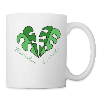 Monstera Love - Tasse - Weiß - Rechts