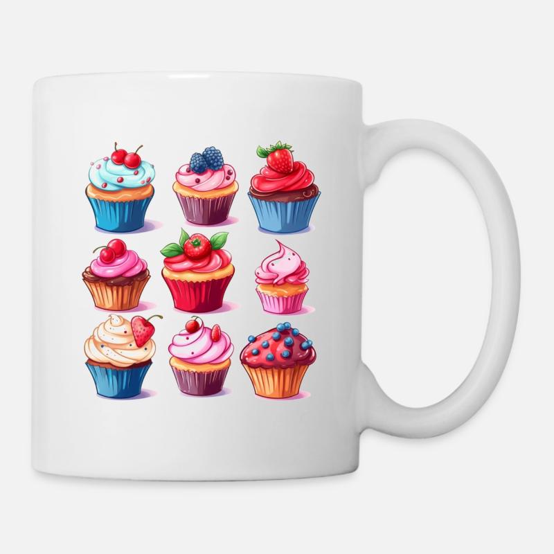 köstliche Cupcakes - Tasse - Weiß