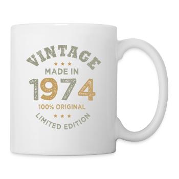 Jahrgang 1974 Jahrgang 1974 Geburtstag - Tasse - Weiß - Rechts
