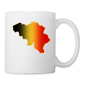 Belgique - Mug blanc - blanc - Droite
