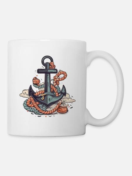 Rafting Boot fahren Berge Wildwasser Bootfahren - Tasse - Weiß