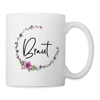 Braut Kranz 1 - Tasse - Weiß - Rechts