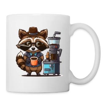 L’heure du café - Mug blanc - blanc - Droite