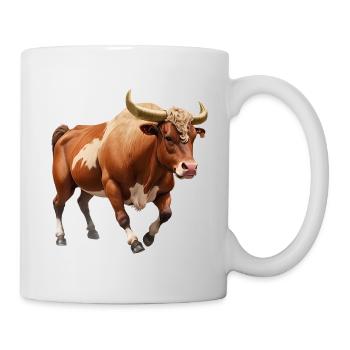 Taureau - Mug blanc - blanc - Droite