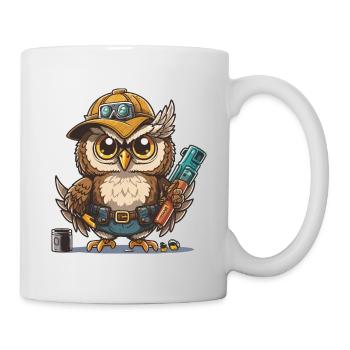 Owl Wood Works - Mug blanc - blanc - Droite