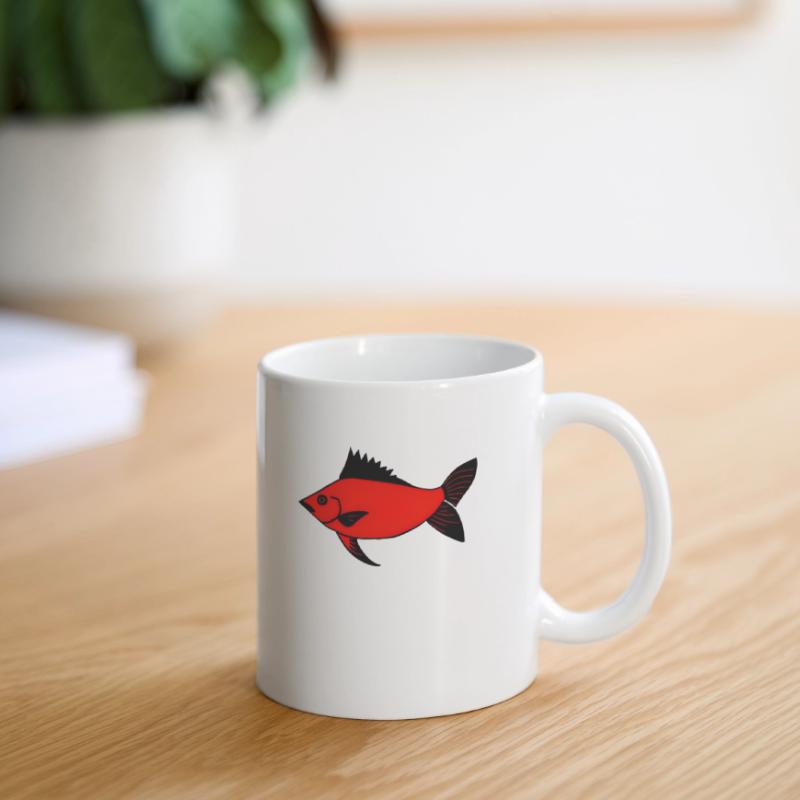 Expressionist Red Drummer Fish (Redfish) Mug