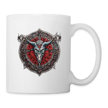 Satanic Skull - Tasse - Weiß - Rechts