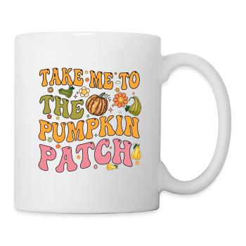 Take me to the pumpkin patch, Halloween, Fall - Mug - white - Right