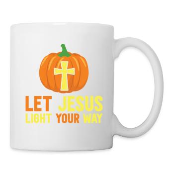 Messages de la Bible Jésus Lumière du Monde - Mug blanc - blanc - Droite