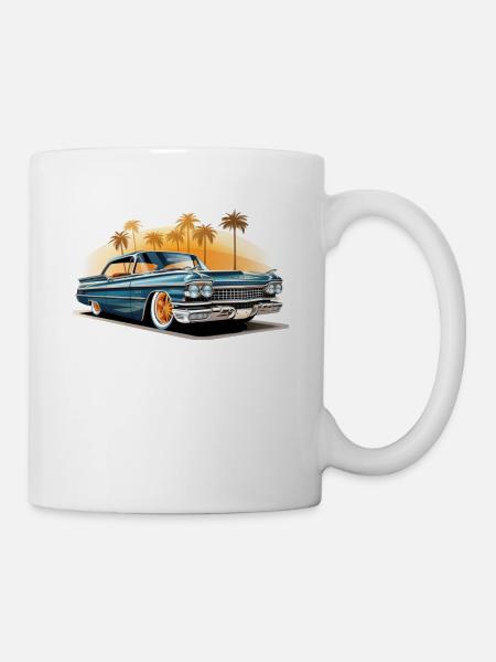 Lowrider Palm Trees - Mug - white