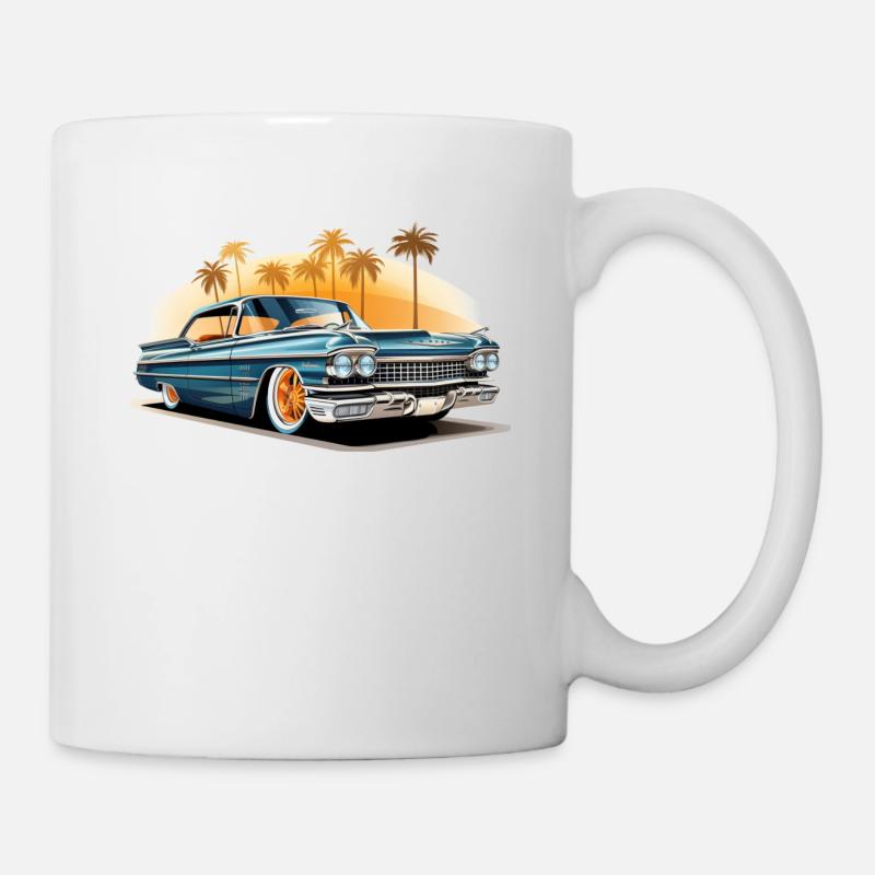 Lowrider Palm Trees - Mug - white