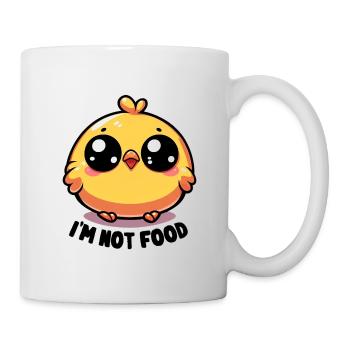 Je ne suis pas de la nourriture - Mug blanc - blanc - Droite