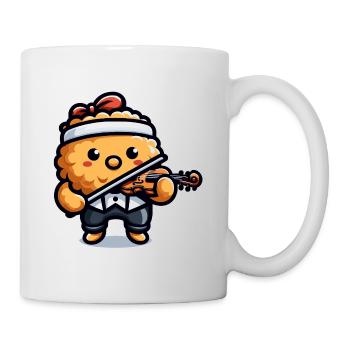 Violin Chicken Nugget Lover Chicken Nugget Violin - Mug - white - Right