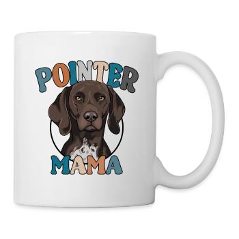Allemand Pointer à poil court maman GSP chiens Wilsigns - Mug blanc - blanc - Droite