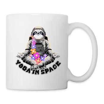 Yoga in Space - Tasse - Weiß - Rechts
