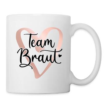 Team Braut 2024 Bride JGA Junggesellinnenabschied - Tasse - Weiß - Rechts