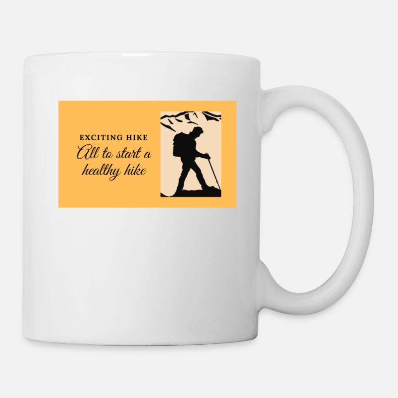 Randonnée et ses bienfaits - Mug blanc - blanc