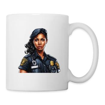 Polizei / Einsatz / Beruf / Job / Einsatzkräfte - Tasse - Weiß - Rechts