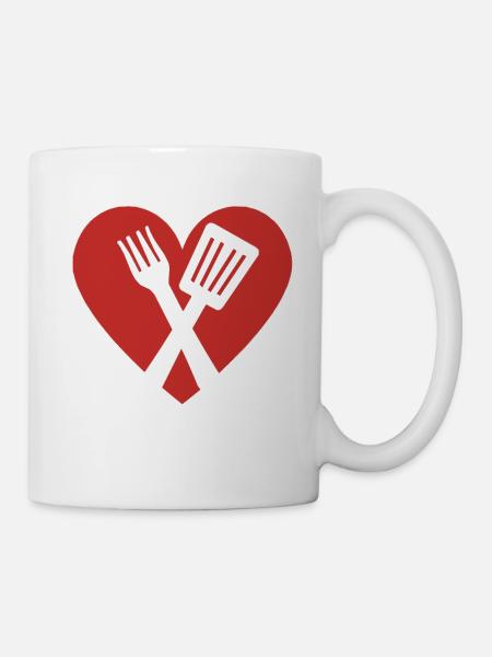 Love of cooking - Mug - white