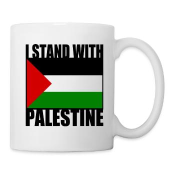 I stand with palestine - Mug - white - Right