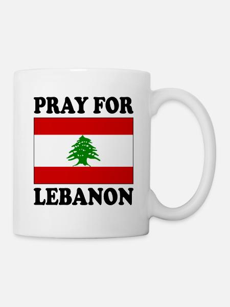 Libanon - Pray for lebanon - Tasse - Weiß