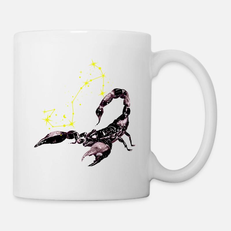 Scorpion étoilés - Mug blanc - blanc