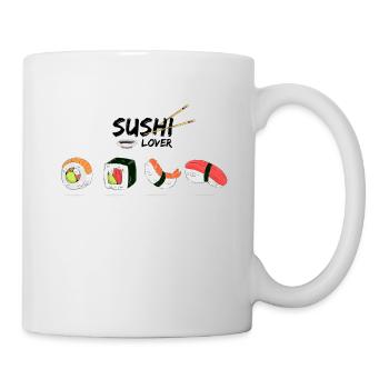 Sushi-Liebhaber - Tasse - Weiß - Rechts