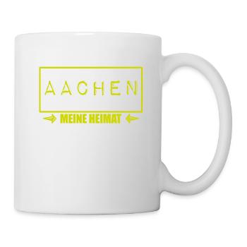 MEINE HEIMAT AACHEN - Tasse - Weiß - Rechts