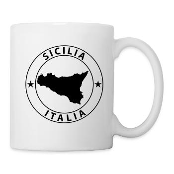 Sicilia - Tasse - Weiß - Rechts
