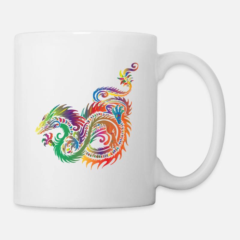 Stammesdrache - Tasse - Weiß
