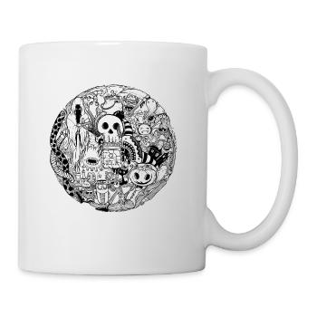 Halloween T-Shirt - Tasse - Weiß - Rechts