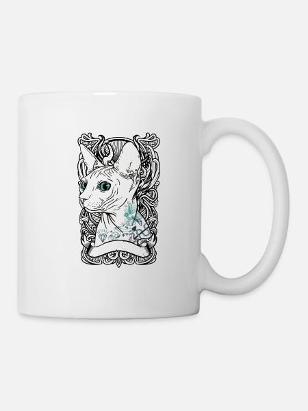 Geschenk Katze Mieze Haustier Geschenkidee - Tasse - Weiß