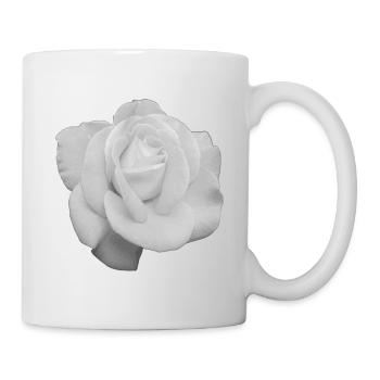 Rose blanche - Mug blanc - blanc - Droite