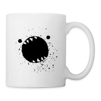 Monster "Aufgerissenes Maul" - Tasse - Weiß - Rechts
