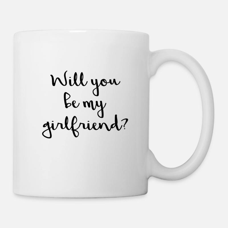 Will you be my girlfriend? - Mug - white