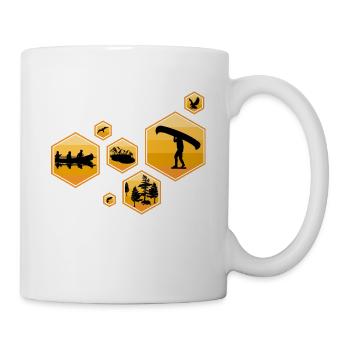 Canoeing canoe rowing sport - Mug - white - Right