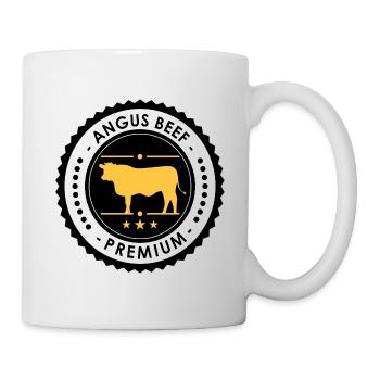 ANGUS BEEF PREMIUM appartient à tous les barbecues - Mug blanc - blanc - Droite