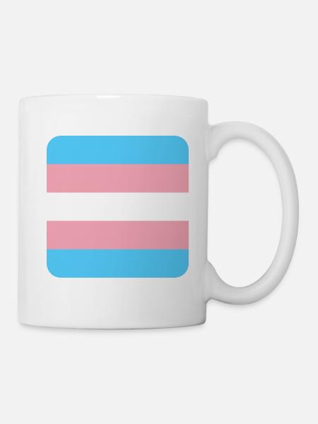 TRANS [flag] - Tasse - Weiß