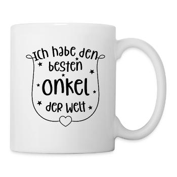 Ich habe den besten Onkel der Welt - Spruch - Tasse - Weiß - Rechts
