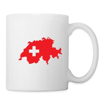 Swiss Switzerland Design Flag - Mug - white - Right