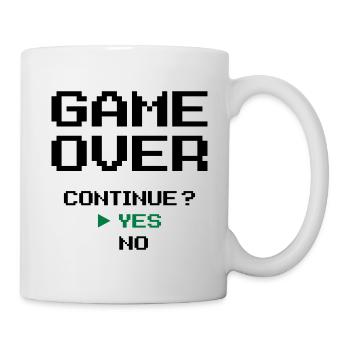 Fin du jeu - Mug blanc - blanc - Droite