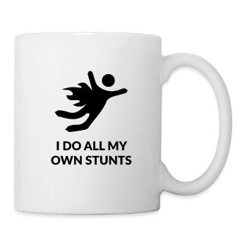 STUNTMAN shirt hero movie action gift - Mug - white - Right