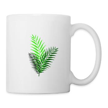 Ein bisschen Farne - Tasse - Weiß - Rechts