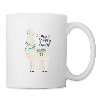my lovely lama - Tasse - Weiß - Rechts