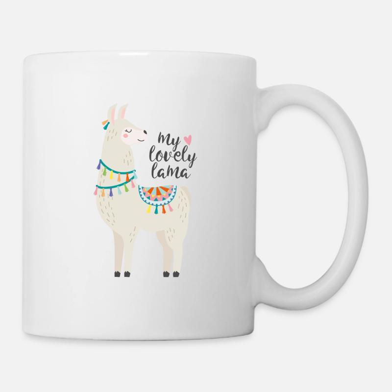 my lovely lama - Tasse - Weiß