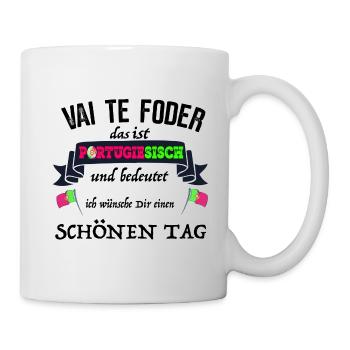 Coupe du Portugal contre la belle journée - Mug blanc - blanc - Droite