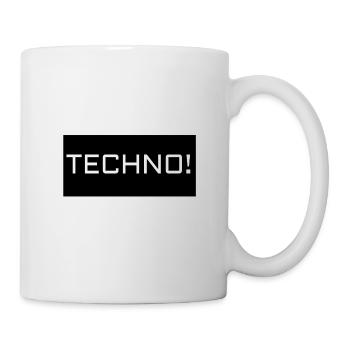 Techno Musikstil Lebensmotto Lifestyle Motto - Tasse - Weiß - Rechts
